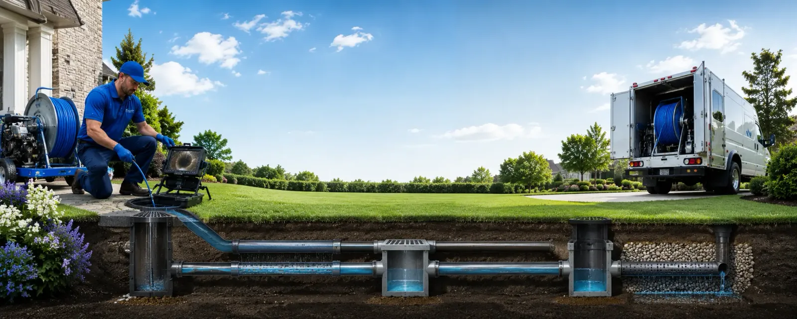 Outdoor drain cleaning information for Otis Orchards, WA